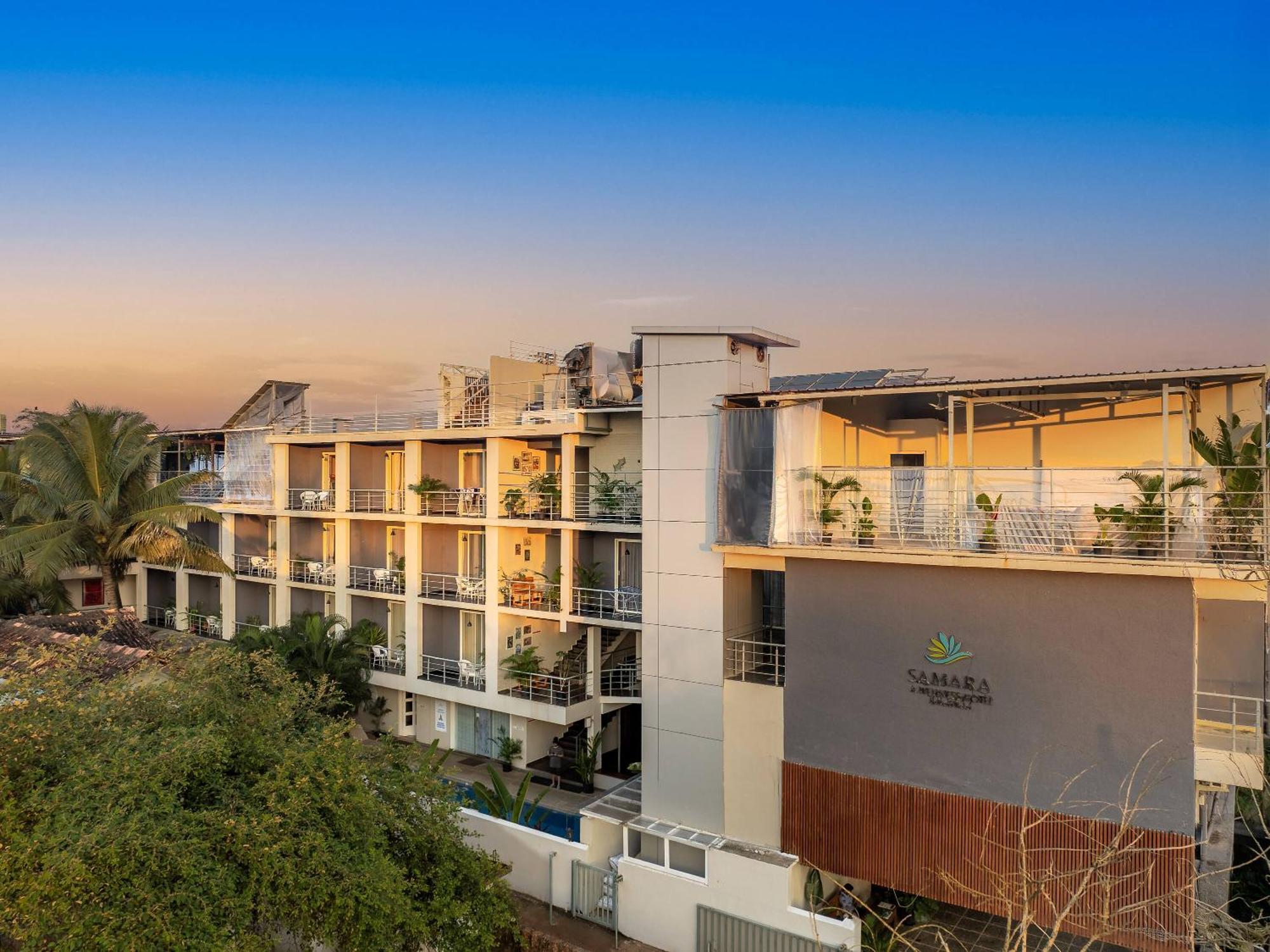 Echor Samara Morjim Goa Sea View Restro Hotell Exteriör bild