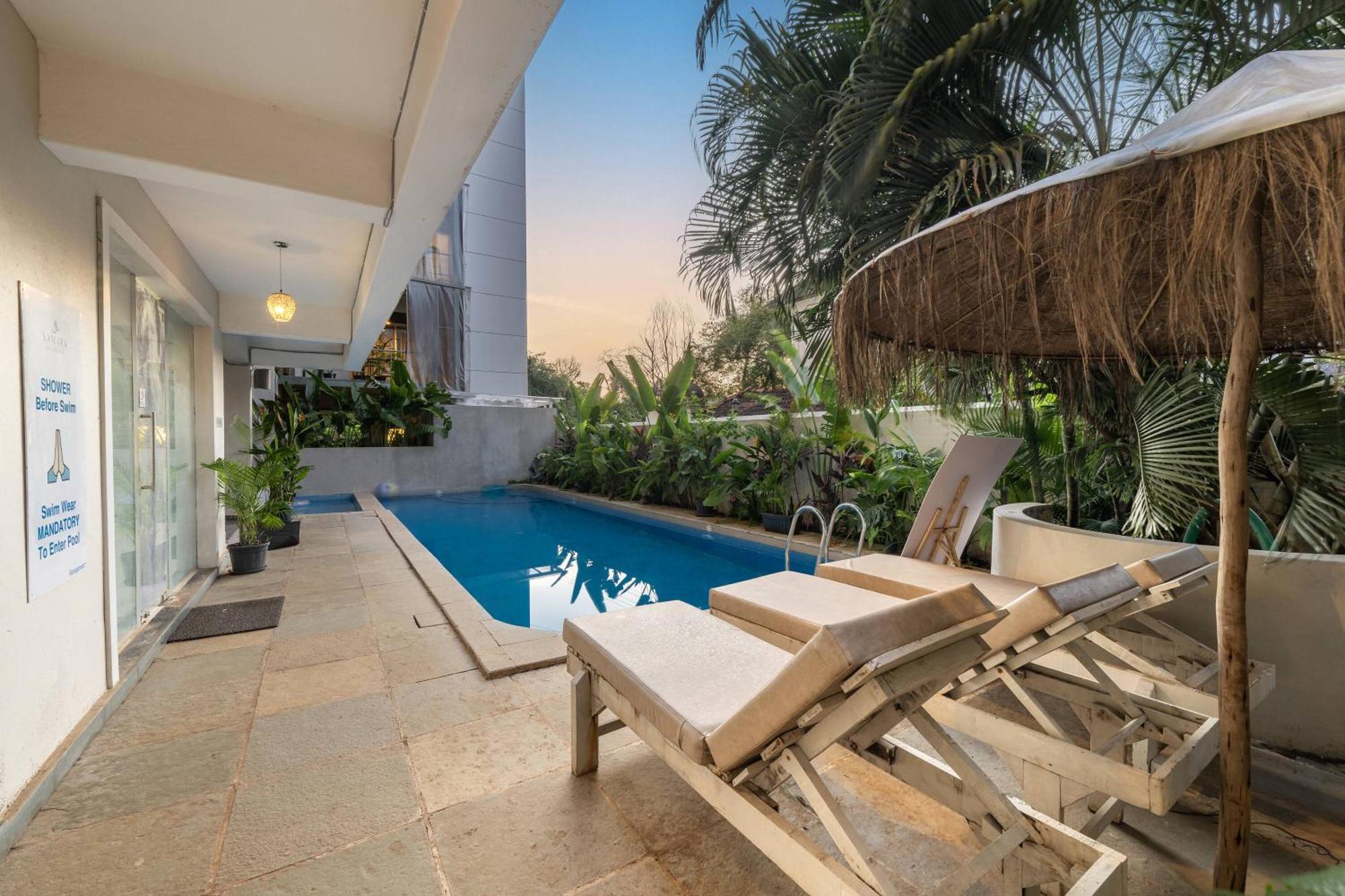 Echor Samara Morjim Goa Sea View Restro Hotell Exteriör bild